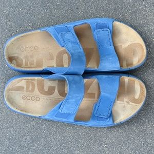 Ecco Cozmo Two Band Slide Sandal, size 9-9.5, Regatta Blue